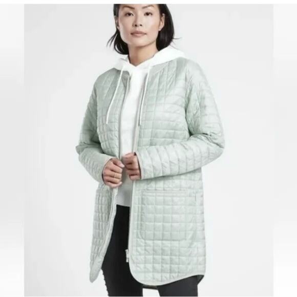 Athleta Grandview Primaloft Shell Quilted Jacket Nylon longline - Picture 1 of 16